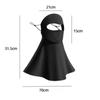 Summer neck and sun protection mask, breathable ice silk mask driving mask UV resistant riding mask men's and women's mask