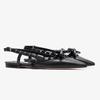Fashion New Summer Rivet Bownot Solid Color Flat Sandals Fashionable Pointed Versatile Temperament Commuting Shopping Single Shoes 34-41