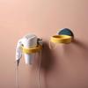 No-Drill Wall-Mounted Hair Dryer Holder and Bathroom Organizer