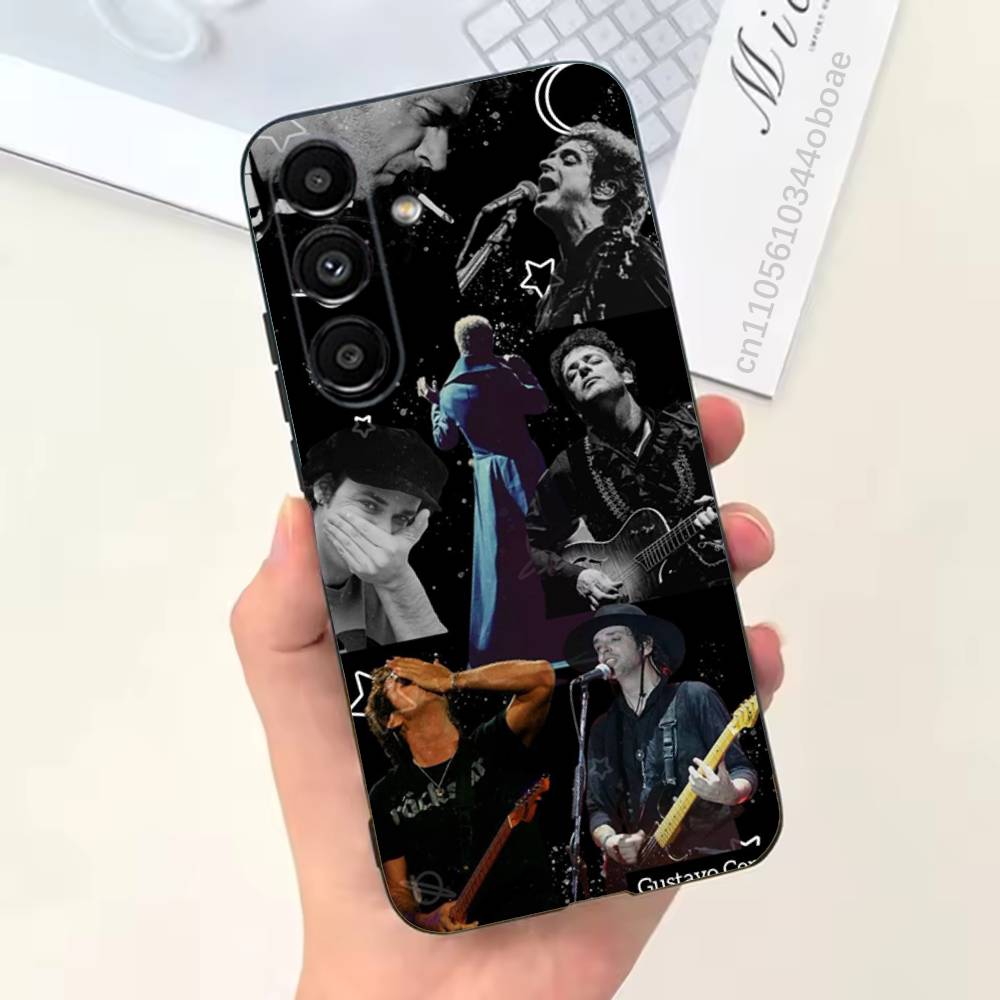 Singer G-Gustavo Cerati Phone Case For Samsung S25,24,21,22,23,20,S30,Ultra,Plus,Fe,Lite,Note,5G Black Cover