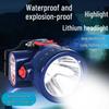 High-Power Waterproof Rechargeable Headlamp: Explosion-Proof, Long Battery Life, Super Bright, Long-Range for Outdoor Night Fishing
