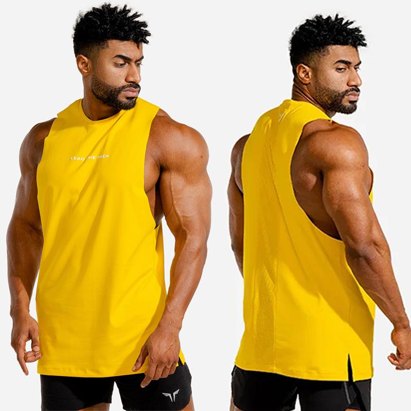 Pánské svalové tílko Brothers Fitness Prodyšné Slim Fit Sportovní Trend Letní Bez rukávů Tričko