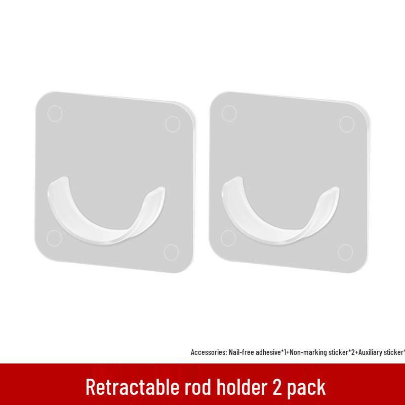 Verstellbare Gardinenstangenhalterung ohne Bohren Haken