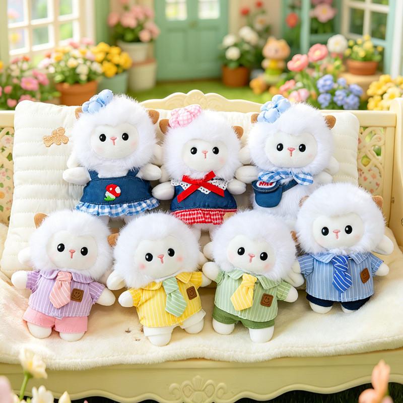 Cute Sheep Plush Keychain With Cartoon Design For Bag Decoration And Gifts