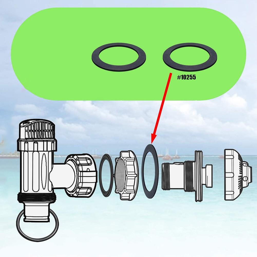 Replacement Part 10255 Rubber Washer Seal 2pcs Flat Strainer