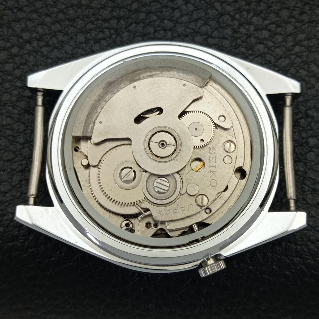 REFURBISHED VINTAGE SEIKO 5 AUTOMATIC JAPAN MENS BLACK DIAL WATCH A435099-2 R122-a435099