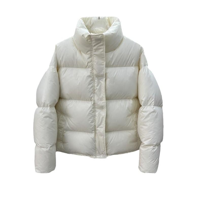 Stand-up Collar Milk Whirring Girlish Short Down Jacket Women's New Loose Foreign Style White Duck Jacket Winter