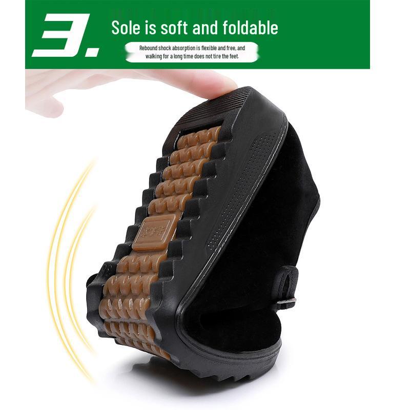 Dámské látkové boty ze staré Pekingu, měkká protiskluzová podrážka, černé pracovní a taneční boty