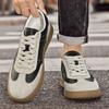 Fashion Men Walking Men Casual Shoes Leather Fashion Skate Shoes Men Lace-Up Men's Vulcanize Footwear Male Comfortable Outdoor Flats