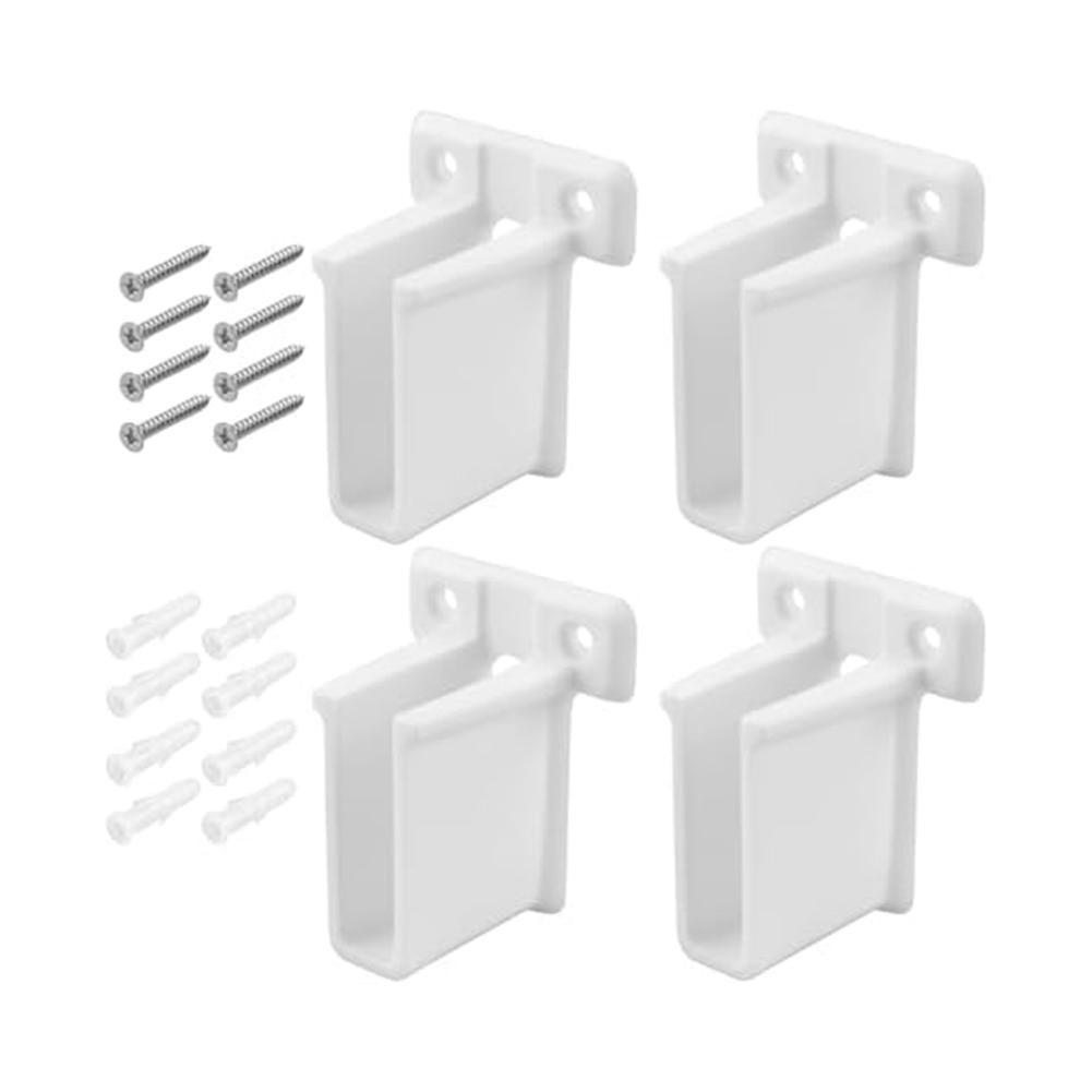 Installation av hyllsystem i garderob Garderobshyllfästen 12,7 mm invändig bredd Plastiska hyllstöd