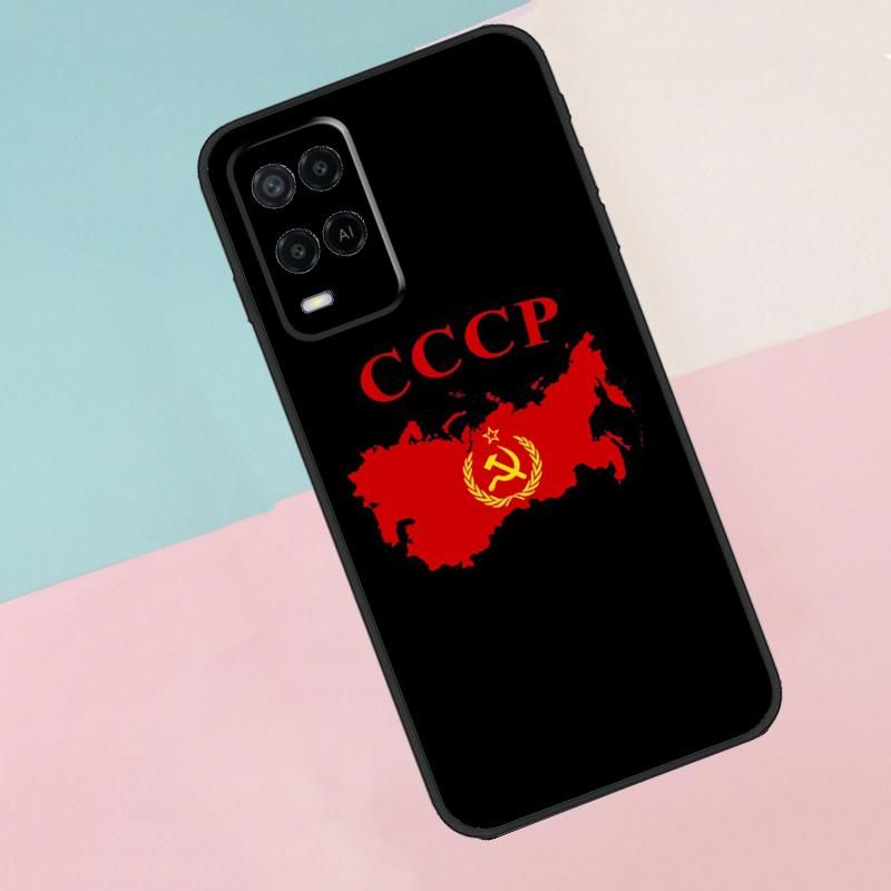 Red Soviet Union USSR Flag For Oppo A40 A60 A80 A18 A38 A58 A78 A98 A79 A16 A76 A96 A15 A74 A94 A54 A77 A17 Phone Case