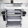 Enhanced Food Collection Cart with Long/Short Hanging Buckets, Restaurant Clearing Bin, and Tableware Collection System.
