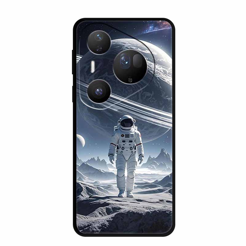 Flower Phone Case For Huawei Pura 70 80 Pro Plus Silicone TPU Cover for Pura80 Pro+ Pura70 Ultra Para Black Back Soft Protector