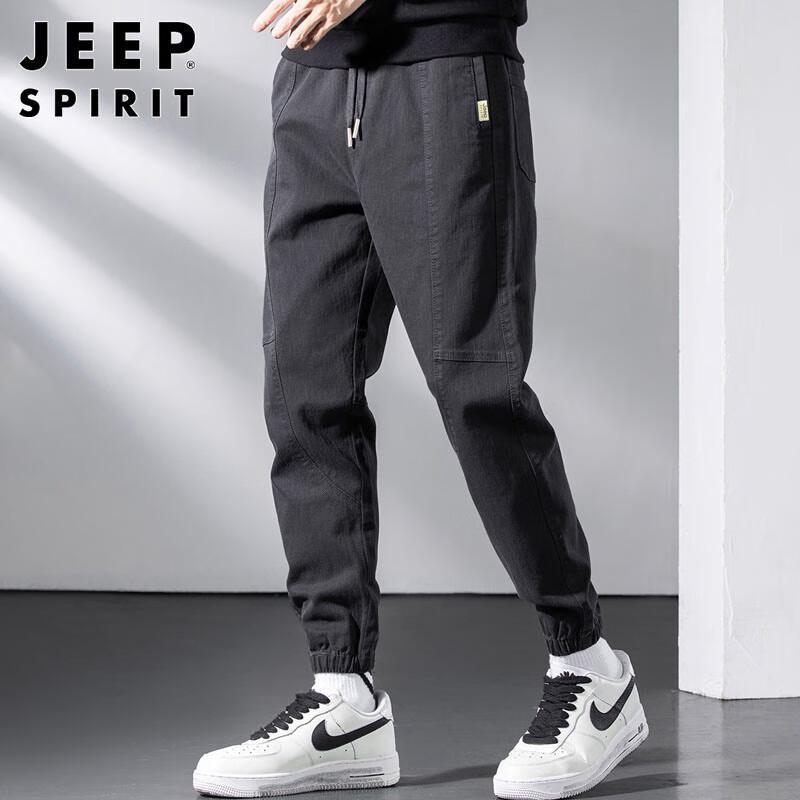 JEEP SPIRIT Men's Autumn/Winter Casual Cargo Jogger Pants