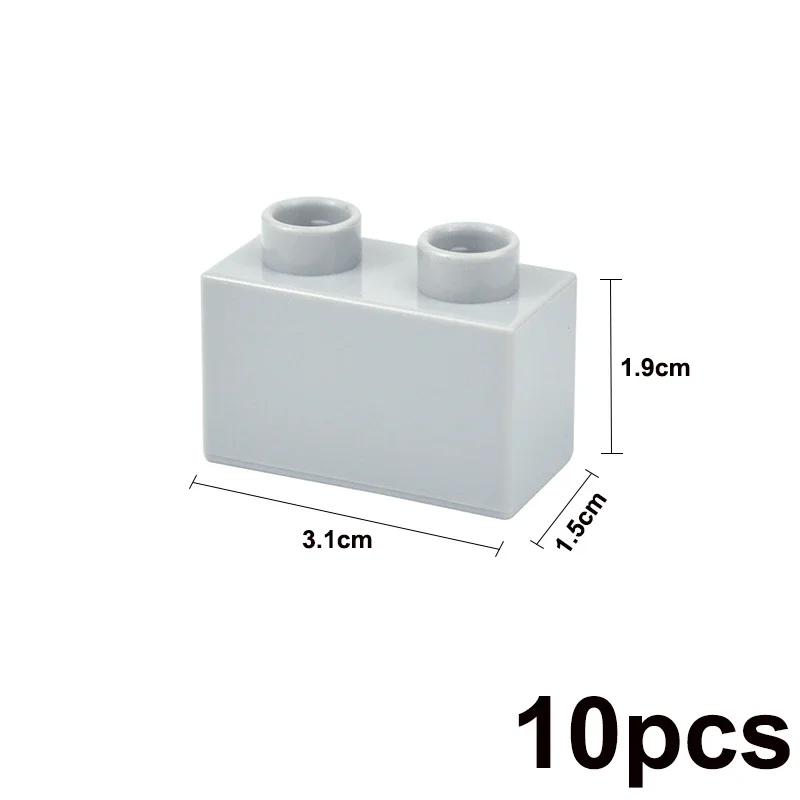 MOC Big Size Bulk Bricks Thick Building Blocks Educational Kid Creative Toys Slope Thin Large Particles Compatible With Duploes