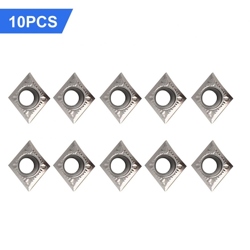 10 Pcs CNC Inserts CCGT09T308-AK H01 Carbide For Aluminium