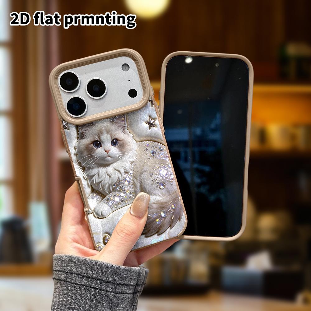 Phone Case: Lambskin 2D Flat Samsung Galaxy A34 A35 M05 M06 S20 S22 S21 FE Plus 5G Protective Case, Ragdoll Cat, Christmas and Halloween Gift