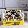 Cuphead Anime Printed Blankets Children's Warm Beautiful Blankets Flannel Soft and Comfortable Blanket Home Travel Birthday Gift