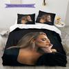 Adele Pattern Bedding,Quilt Set Quilt Cover Pillowcase Home Decoration Birthday Gift (1 * Duvet Cover + 2 * Pillowcase, Without Core)