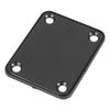 Electric Guitar Neck Plate Metal Guitar Neck Reinforcing Protective Board for Replacement Black