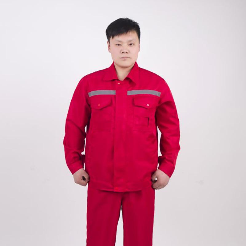 

Мужской рабочий комплект: Износостойкий, Дышащий, Пятноустойчивый, С длинным рукавом для весны/осени, Идеально подходит для строительства и мастерских. XXL красный