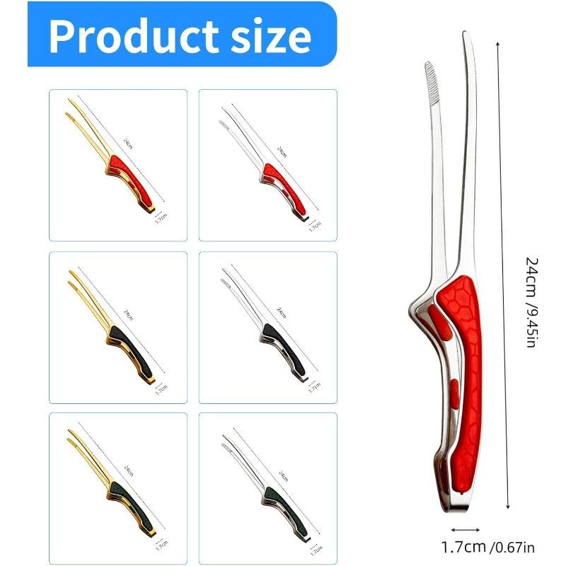 Stainless Steel Barbecue Tongs Non-slip Steak Tongs Non-slip Grip Kitchen Tongs Non-stick Cooking Tons Barbecue Accessories