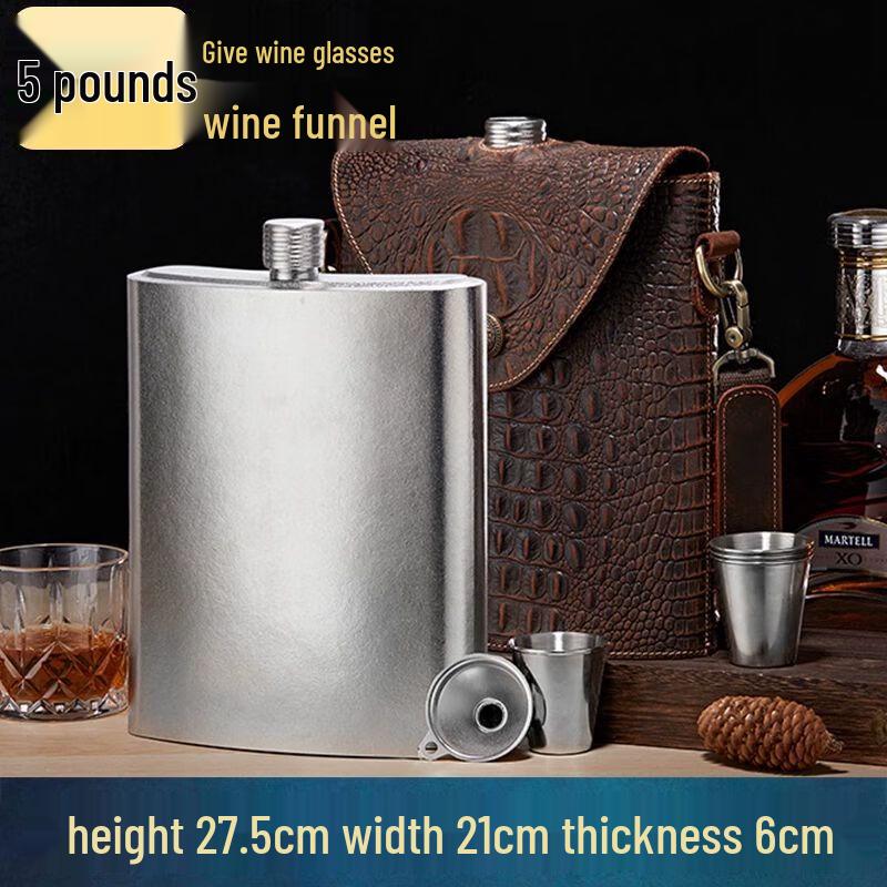 Large Capacity Portable Metal Hip Flask
