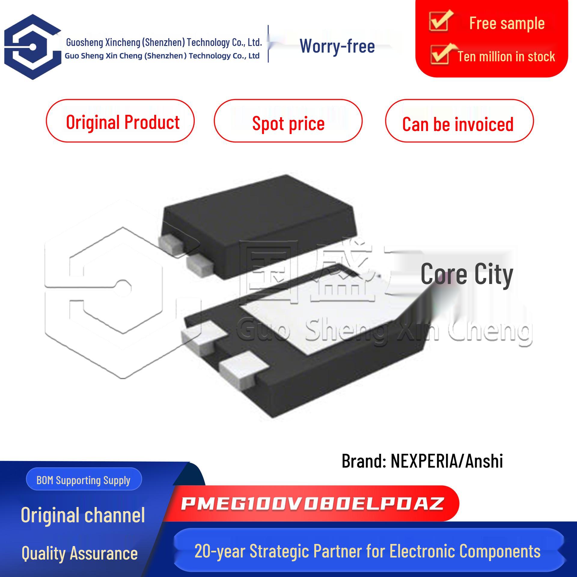 

PMEG100V080ELPDAZ SOT-1289 Schottky Barrier Rectifier Chip