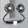 360 Graden Rotatie Dubbele Kop Auto Achterbank Ventilator 5 Ventilatoren 3 Snelheden Windregeling Usb Auto Koelventilatoren Voor Zomer Auto Accessoire