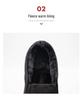 Men's Winter Fleece-Lined Canvas Loafers - Slip-On, Warm Casual Shoes