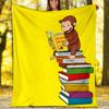 Curious George1 printed throw blanket—lightweight,soft,warm;versatile blanket for all seasons—perfect as &air-conditioning throw,nap blanket