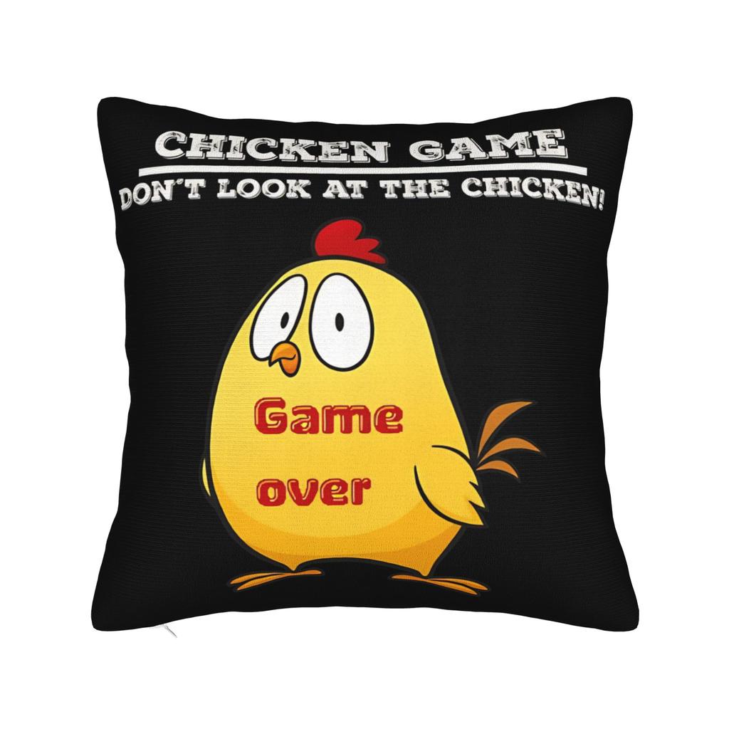 Decorative Pillowcases Chicken Game Dont Look At The Chicken Product Living Room Pillow Case Cover Zipper Multiple Sizes