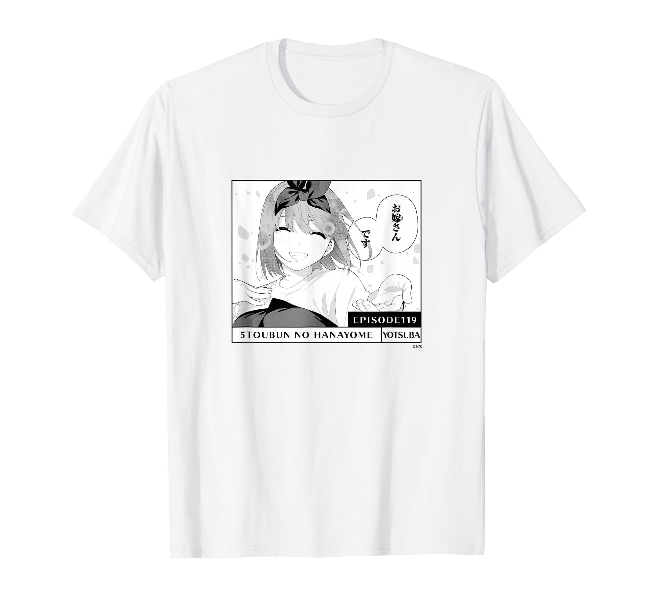 

The Quintessential Quintuplets Yotsuba Your [Official Merchandise] ep.119 I m Bride T-shirt чёрный