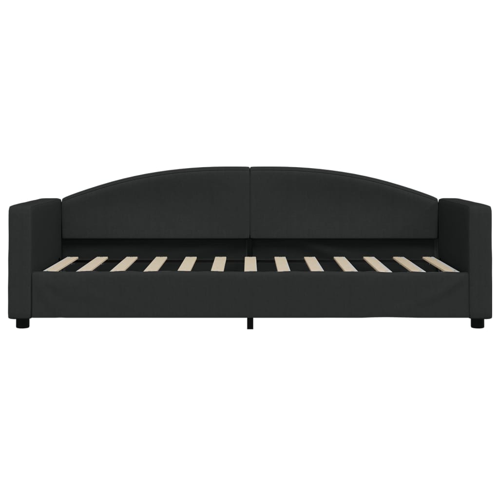 Daybed Black 80x200 Cm Fabric