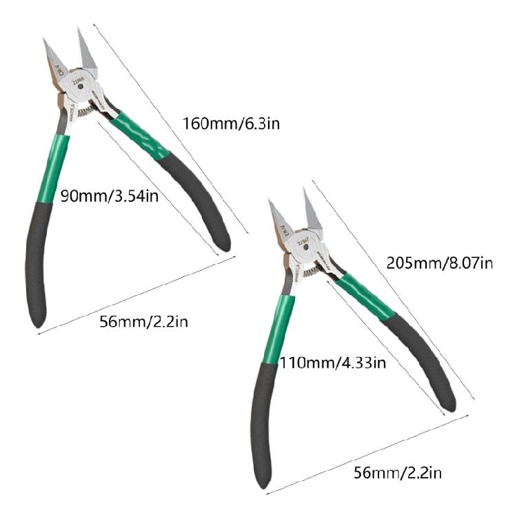 Professional Electrician Side Cutter Clippers Diagonal Pliers For Precisions Wire Trimming In Compact Areas