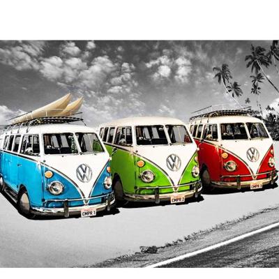 5d fai da te diamante pittura punto croce auto ricamo bus set pieno rotondo trapani colorati auto