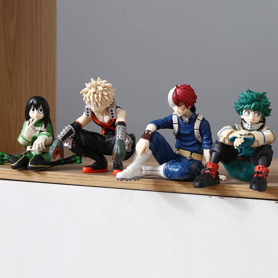 12cm My Hero Academia Anime Figure Midoriya Izuku Todoroki Shouto Bakugou Katsuki Action Figures Anime Character Model Toy
