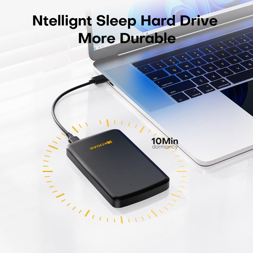 KODAK P150 500GB/1TB 2.5'' Portable External HDD USB 3.0 5Gbps Gaming Storage Disk Compatible for Laptop & Desktop