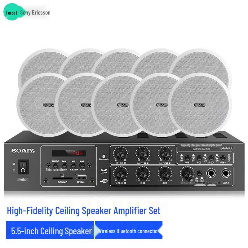 Soaiy SA-6003Y Bluetooth Ceiling Speaker System