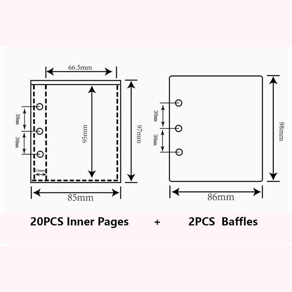 

Creative Binder Photo Album Star Pattern A5 Photocard Collection Books Loose-leaf Photocard Holder Stationery