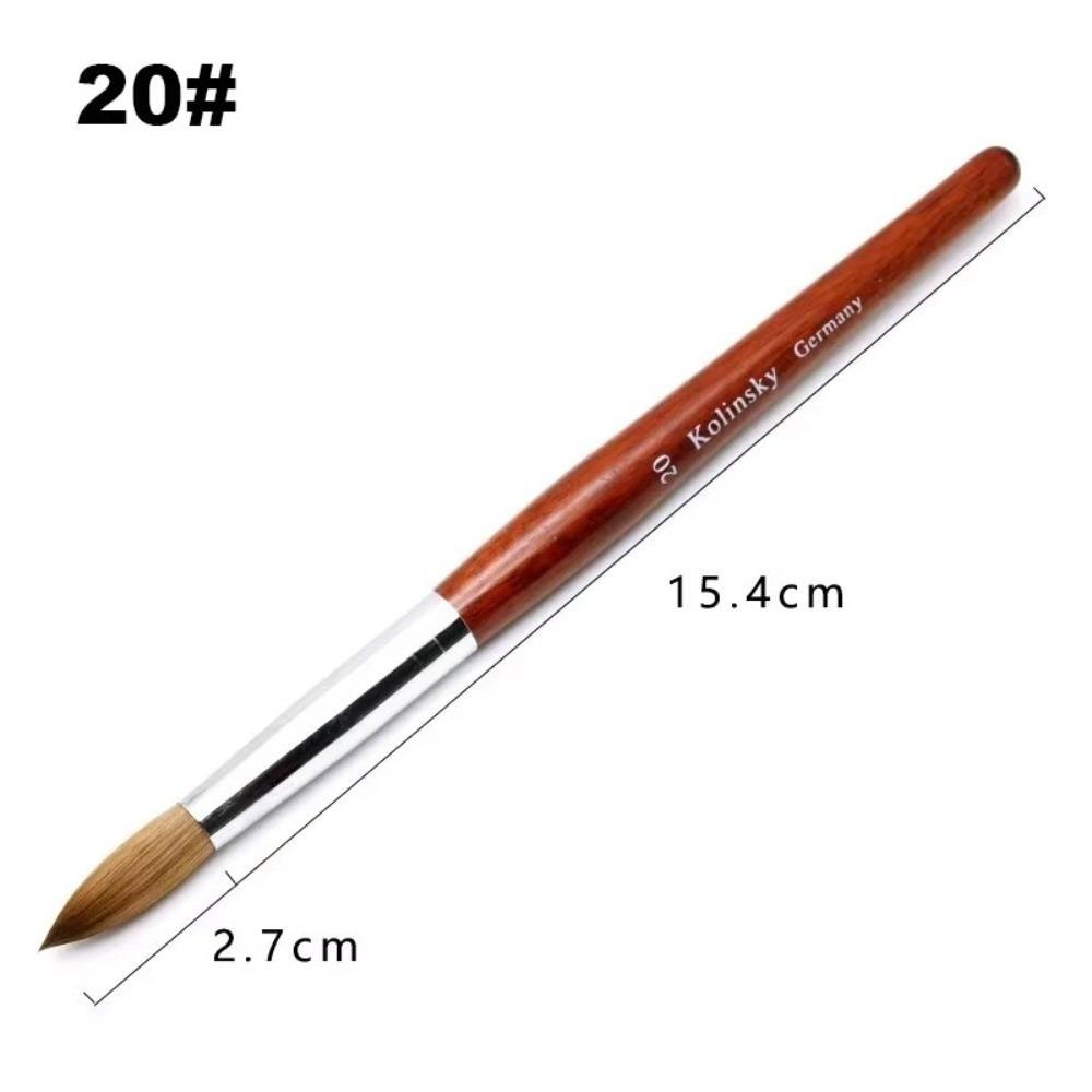 Acrylic Nail Brush Wood Handle UV Gel Brush Professional Liner Drawing Brushes Nail Art