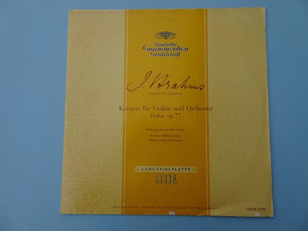 

LP Record JOHANNES BRAHMS BERLINER PHILHARMO Konzert Fr Violine Und Orchester D 18132LPM Deutsche Grammo 1953 Germany Classical Used