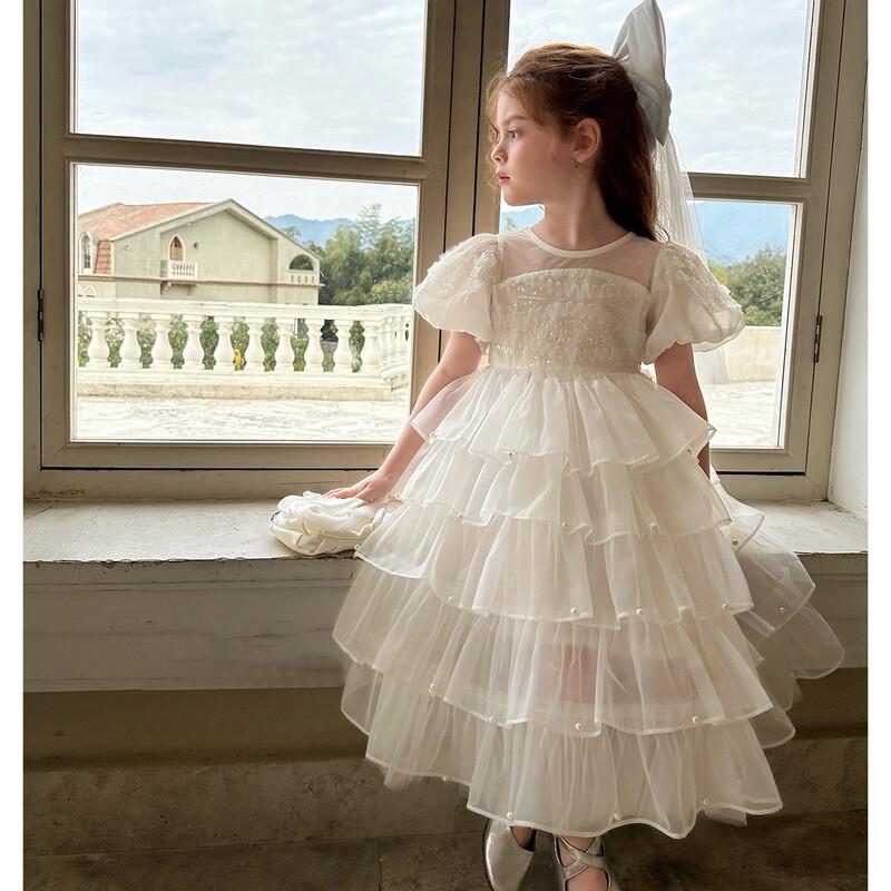 

Montagut Girls Pearl Cake Skirt Dress 130