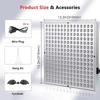 45W LED Red Light Panel 225 LEDs 660nm 850nm Near Infrared Light Device for Face Body Skin Care Beauty