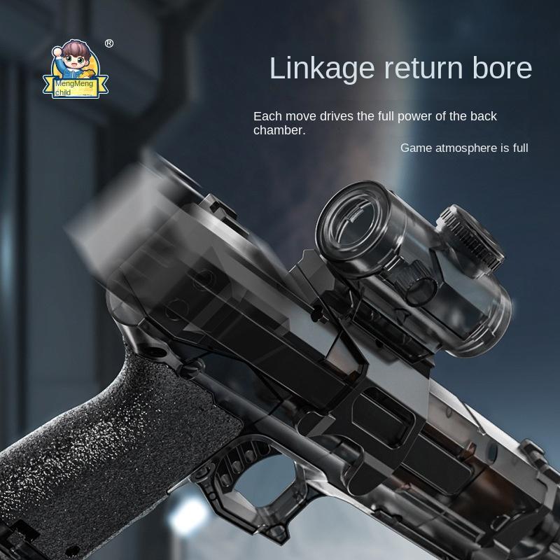 New Electric Water Gun With Light Sprays Flame Effect Continuously High-pressure Powerful Outdoor Water Gun Toys Wasserpistole