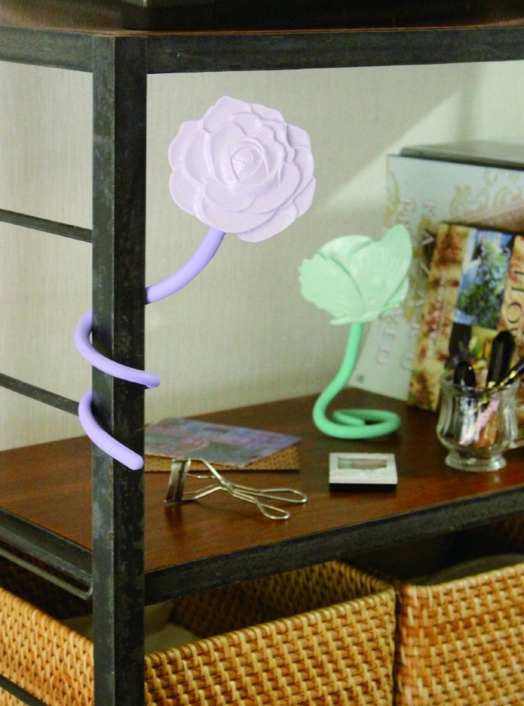 Yawata Kasei Flexible Mirror sceltevie Grace regina camellia White 10x1.8x40cm