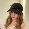 Practical Denim Baseball Caps Breathable Windproof Women's Hats Sunshade Bow Knot Peaked Cap