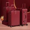 Red Bridal Dowry Suitcase - Festive Wedding Trunk for Honeymoon - Free Shipping