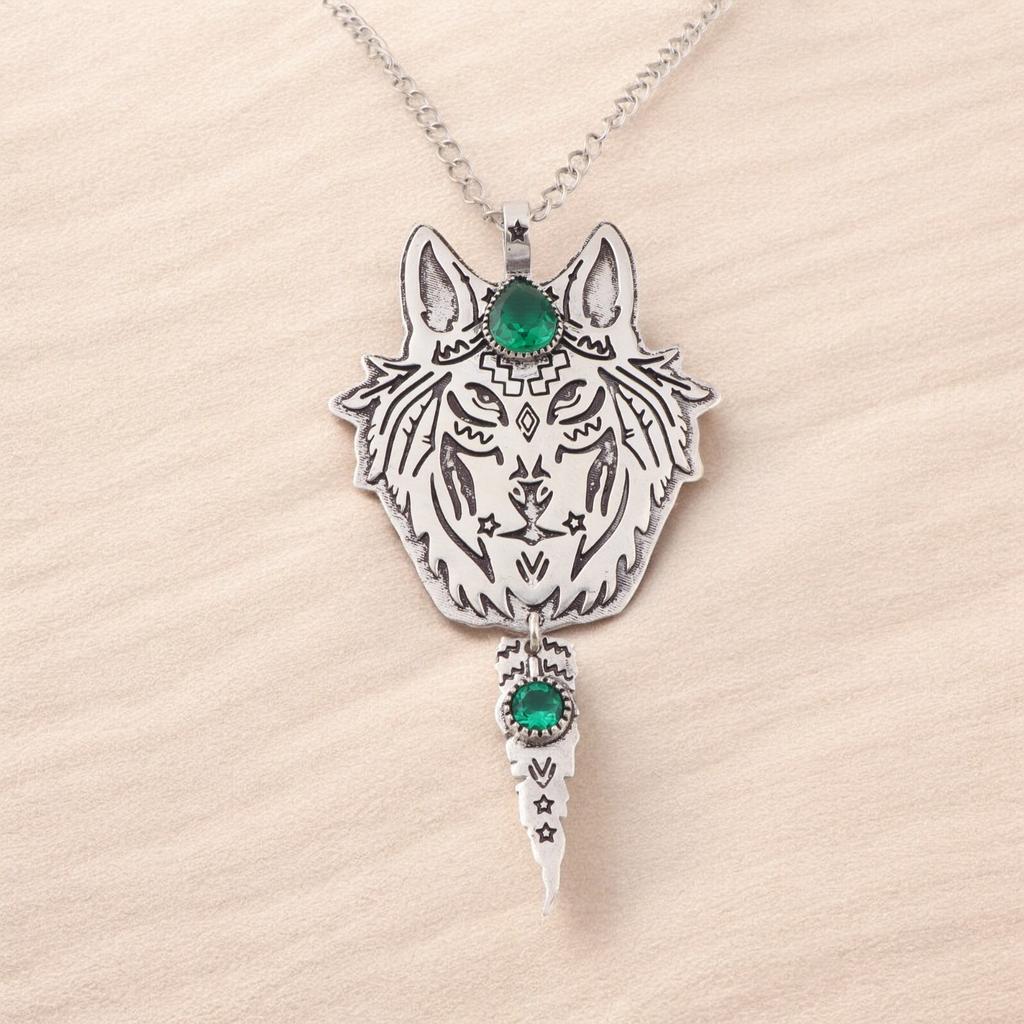 925 Stamped Silver Chrome Diopside Gemstone Handmade Necklace Pendant 4" For Her CP-26-10