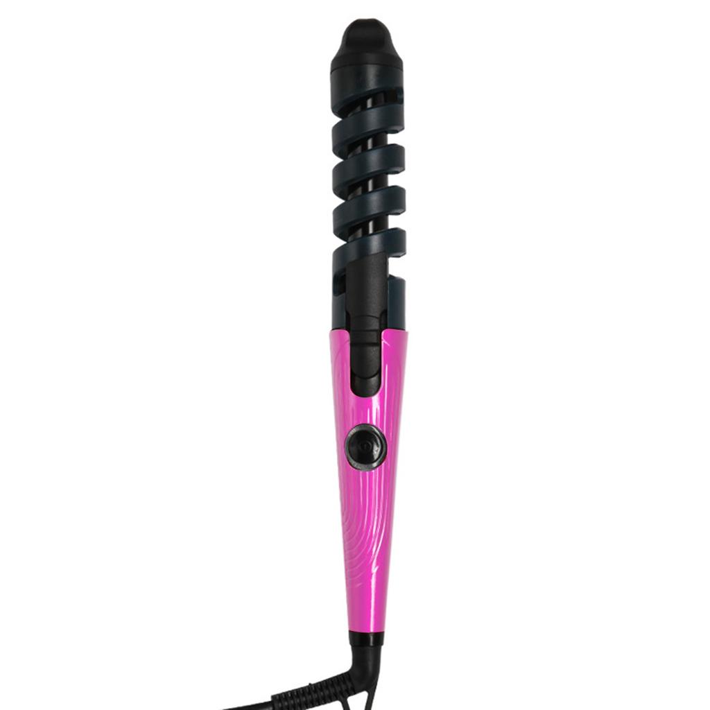 Women's with Helical Electric  divider  Anti-Burn Multi-Purpose Safe Hair Curling Iron for Home/Travel Hair Styling Tool